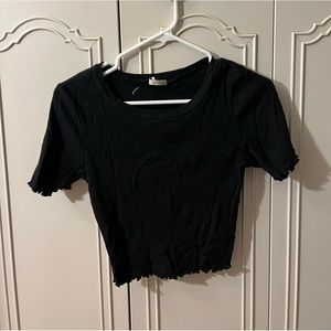 Random black fashion nova crop top ribbed